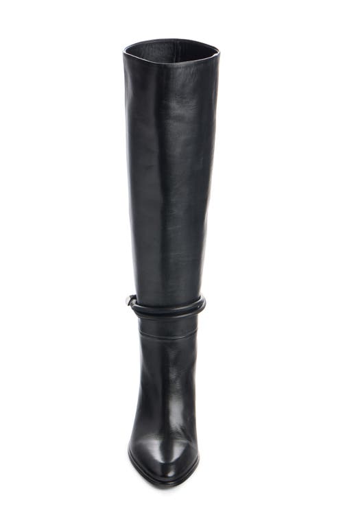Isabel Marant Ieva Button 90 Leather Knee-high Boots In Black