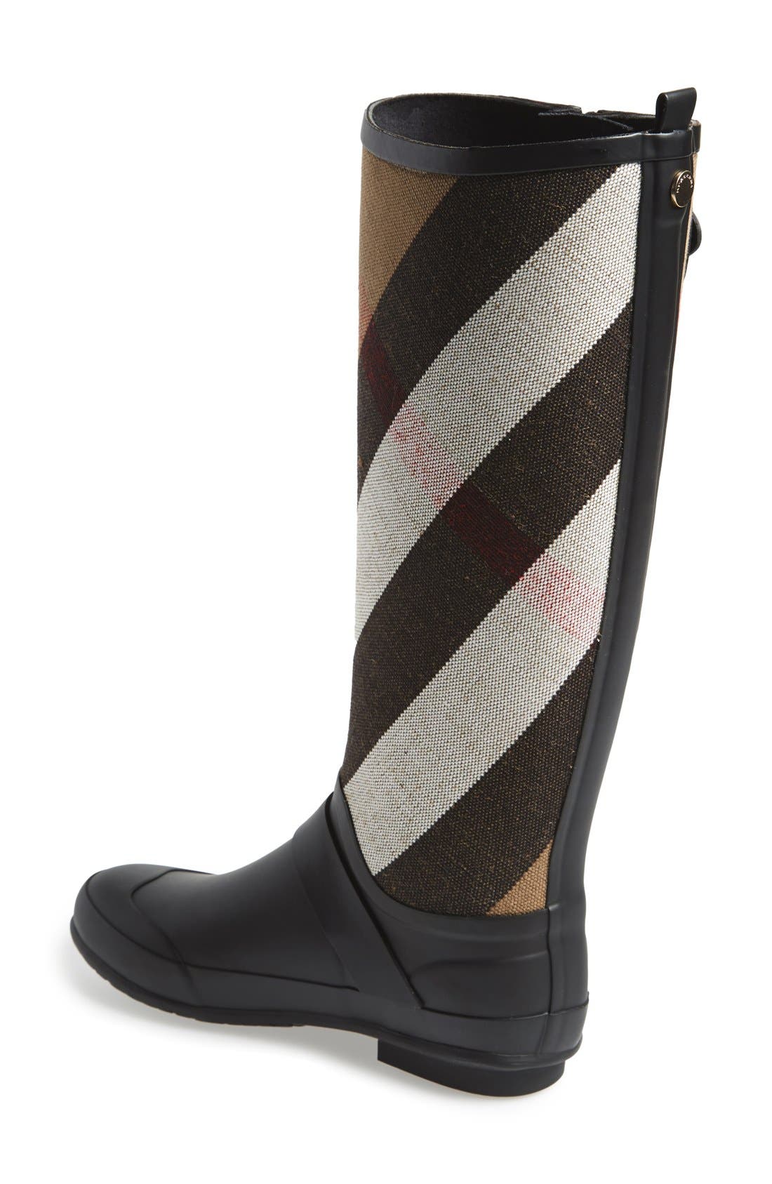 Burberry 'Birkback' Rain Boot, Alternate, color, 
