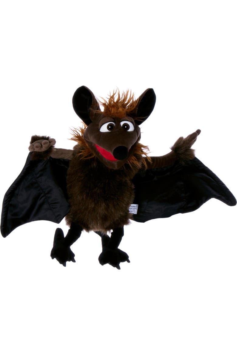 Ren The Flying Bat 26" Plush Hand Puppet, Main, color, Brown