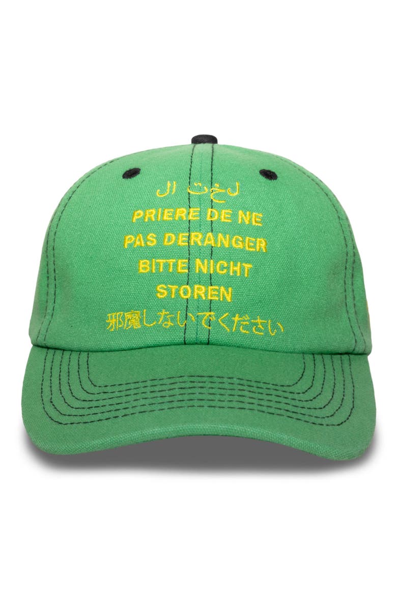 Disturb Cotton Twill Baseball Cap, Main, color, GREEN