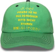 PLEASURES Disturb Cotton Twill Baseball Cap