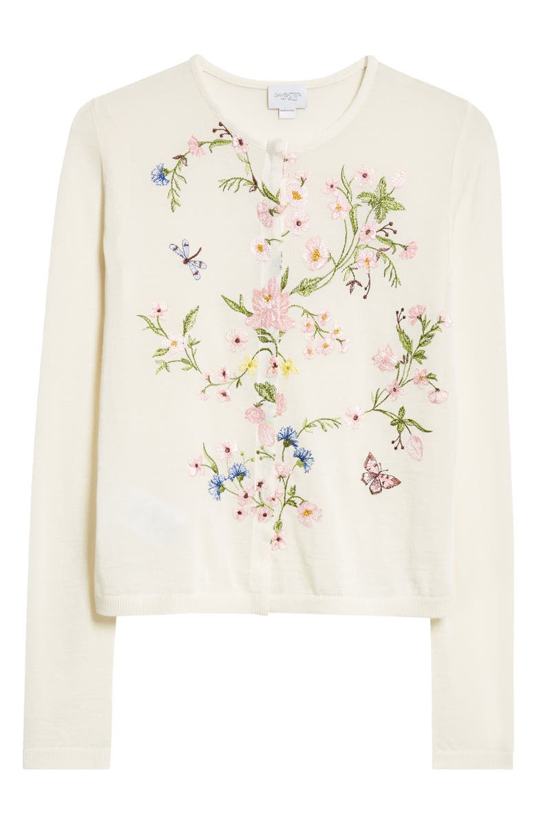 Giambattista Valli Embroidered Cashmere & Silk Cardigan, Alternate, color, 