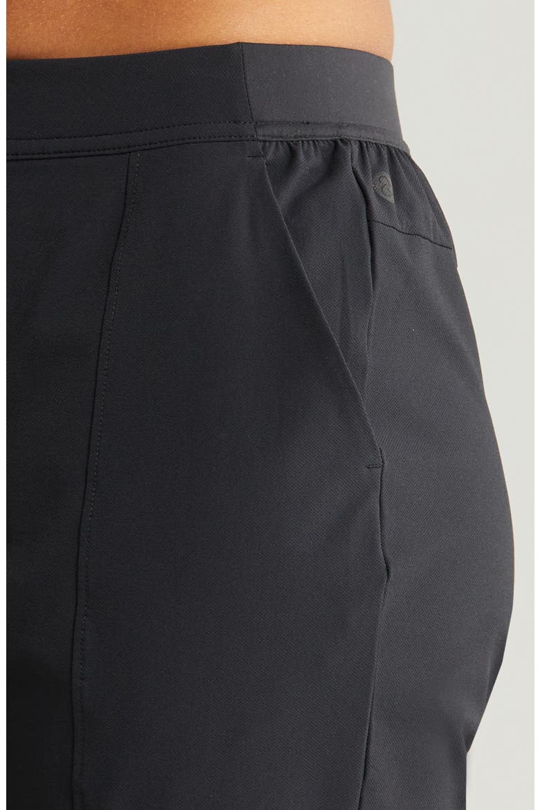 Vantage High Waist Ankle Pants, Alternate, color, BLACK