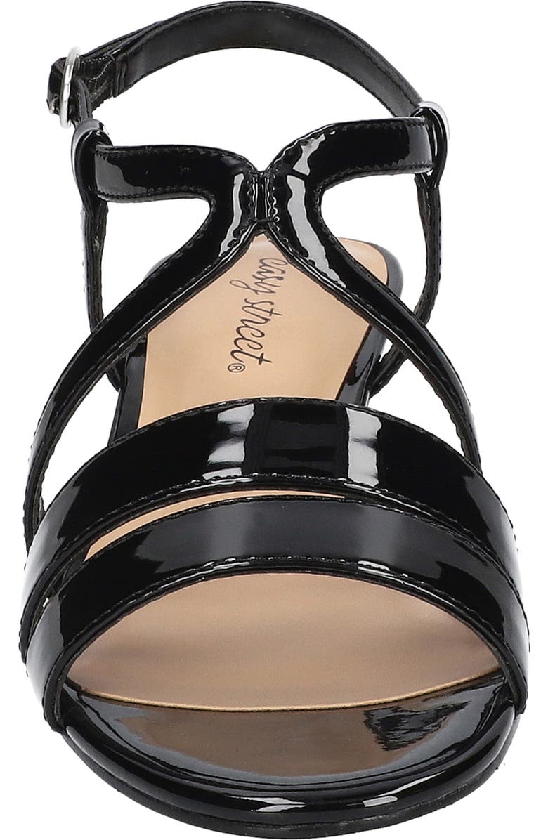 EASY STREET Blissful Ankle Strap Sandal, Alternate, color, Black Patent