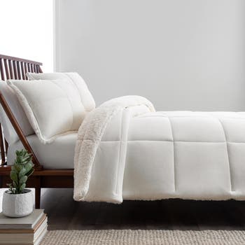 UGG Devon Down Alternative Quilted King Comforter popular in White