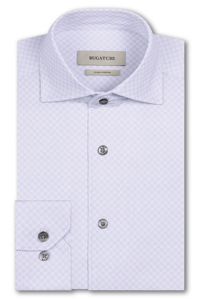 Devon OoohCotton® Geo Print Button-Up Shirt, Alternate, color, PLATINUM