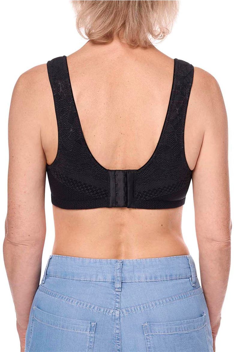 Leslie Wire-Free Bra, Alternate, color, black