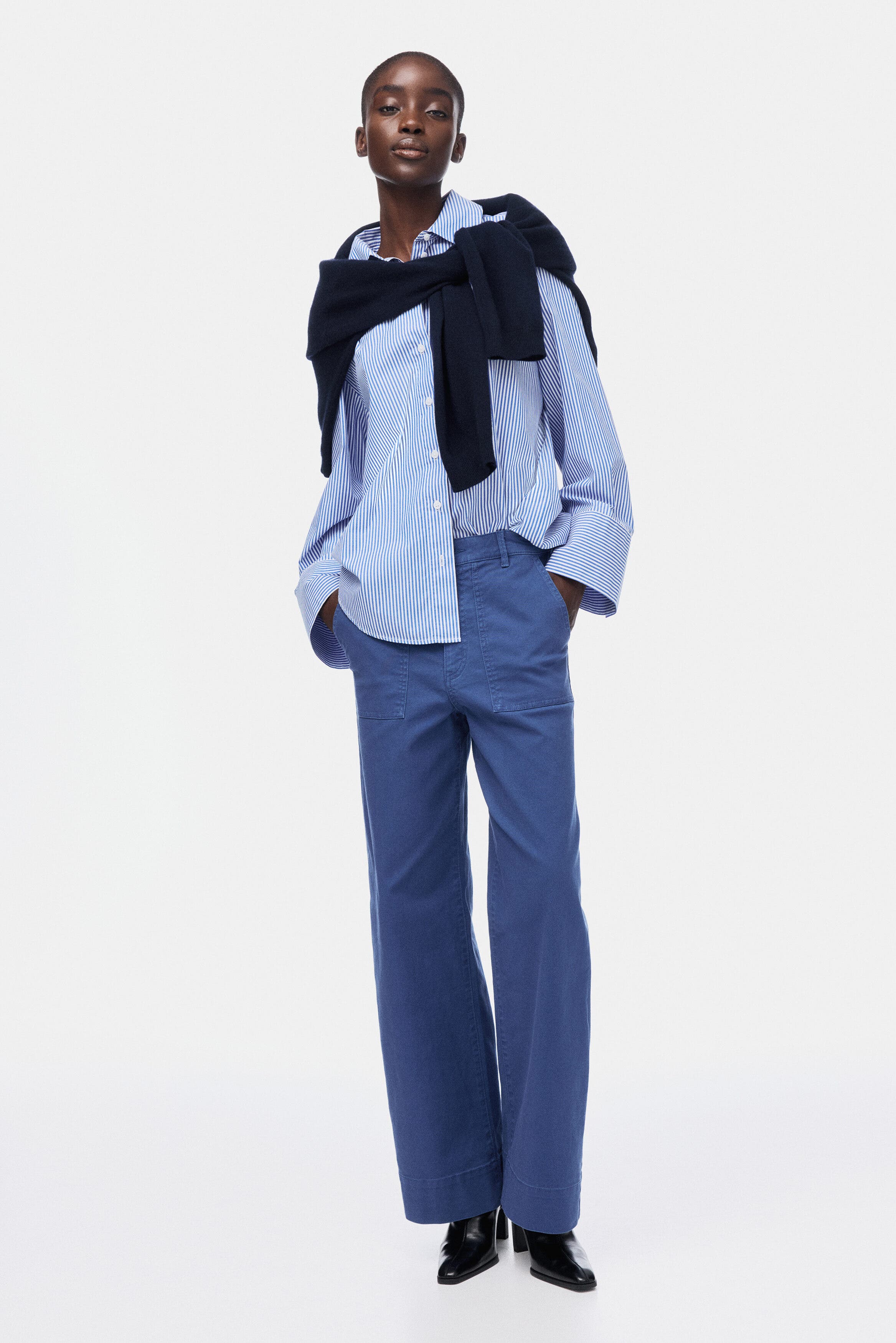 Cotton Canvas Trousers - image 4