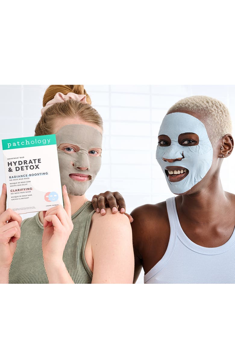 Patchology SmartMud<sup>™</sup> Duo Hydrate & Detox Sheet Masks, Alternate, color,