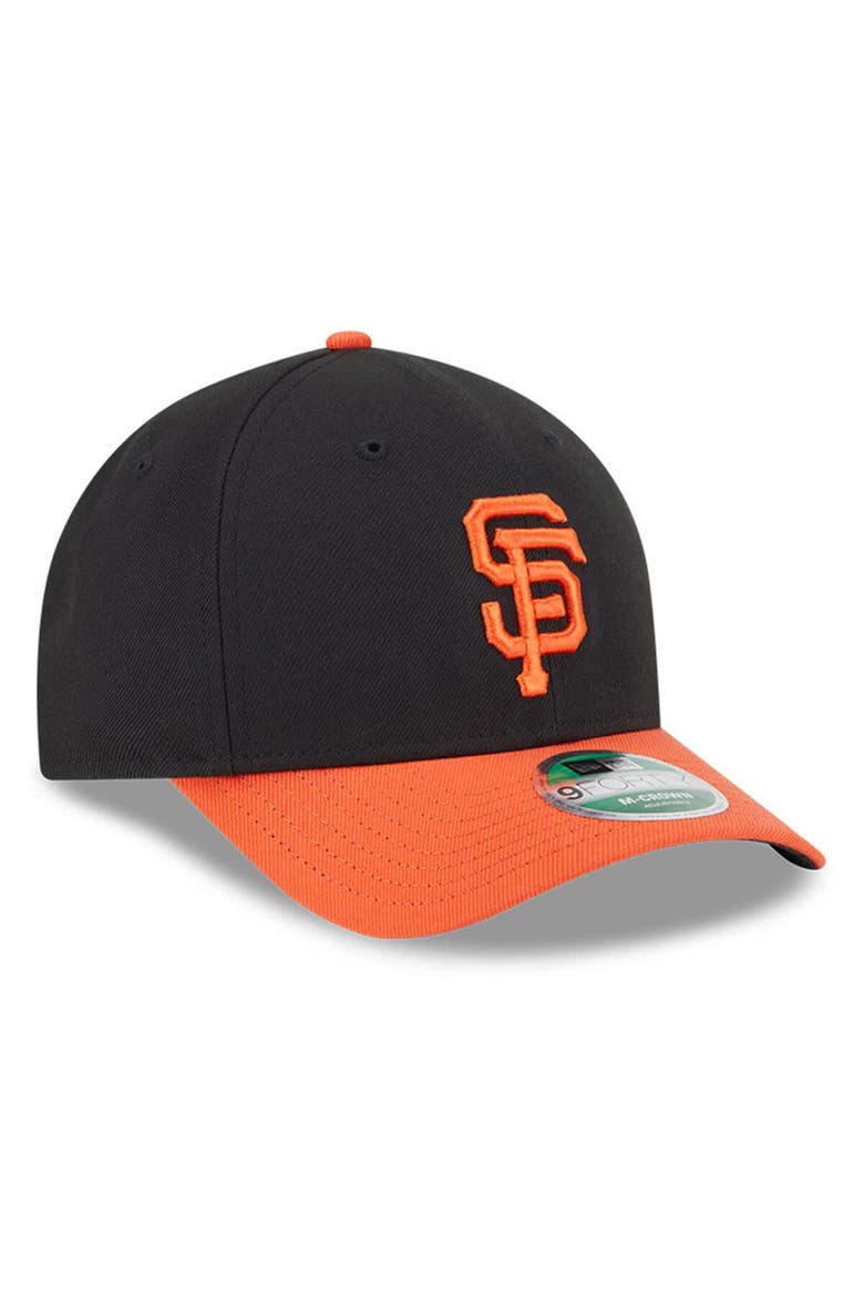 Men's New Era  Black/Orange San Francisco Giants Player Replica 9FORTY Adjustable Hat, Alternate, color, Black