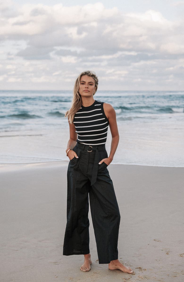 Petal & Pup Margot Stripe Ribbed Tank, Alternate, color, 