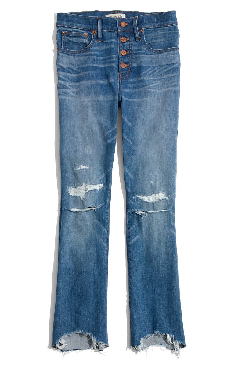 Madewell Cali Demi Boot Jeans, Alternate, color, 