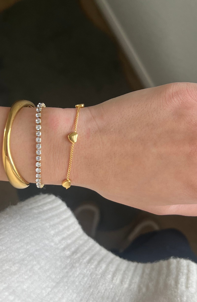 Joiana Jewelry Curved Cuff Bracelet, Alternate, color, Gold