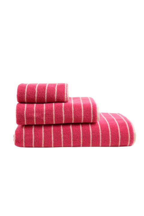 Solid Wide Striped Yarn-Dyed 100% Cotton Towel 3-Pcs Set