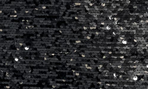 Likely Andie Mock Neck Sequin Gown In Black