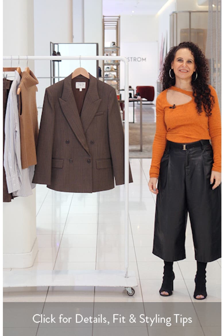Harper Wool Blend Double Breasted Blazer video