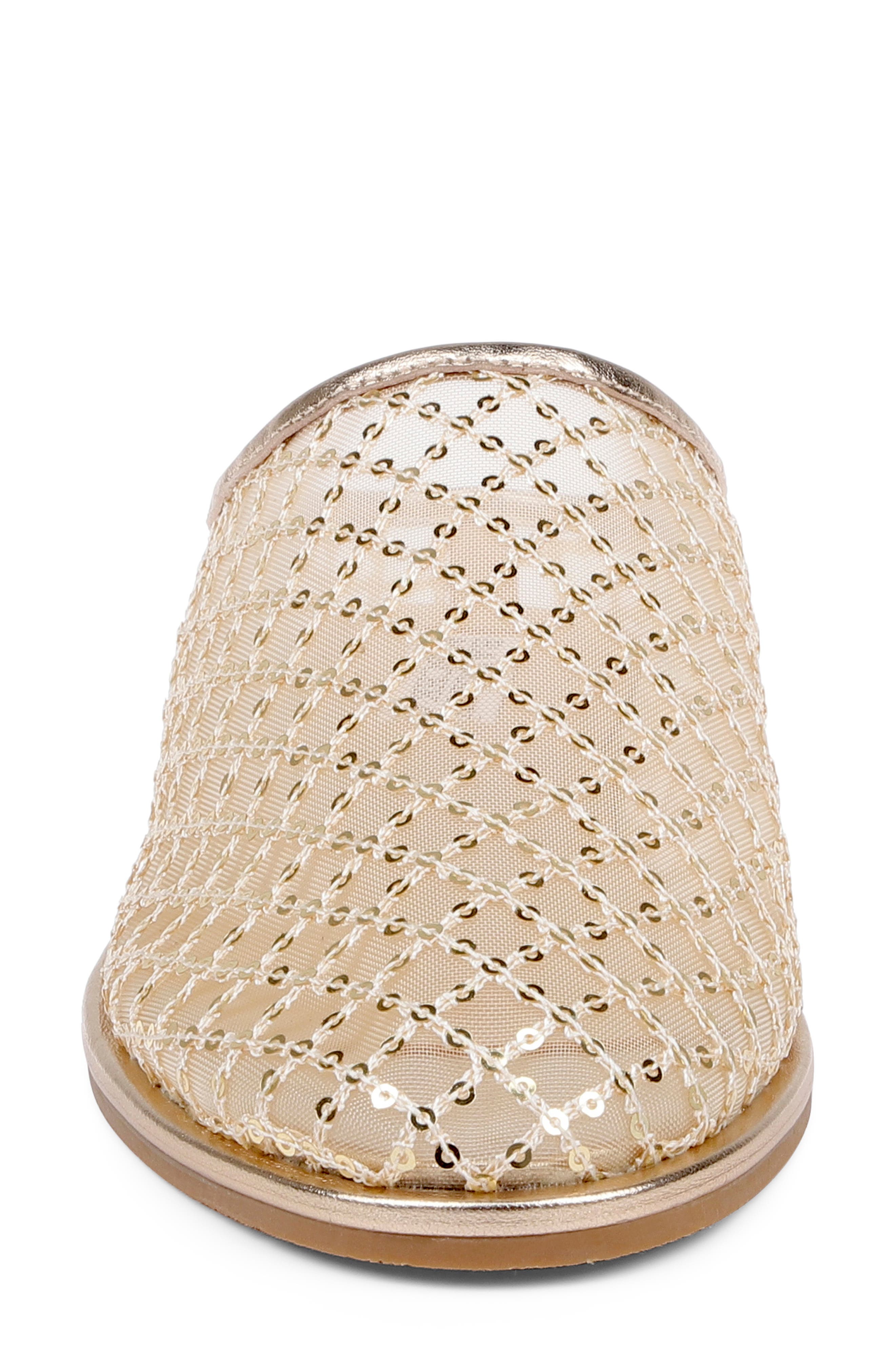 Yumi Mule, Alternate, color, GOLD SEQUINS