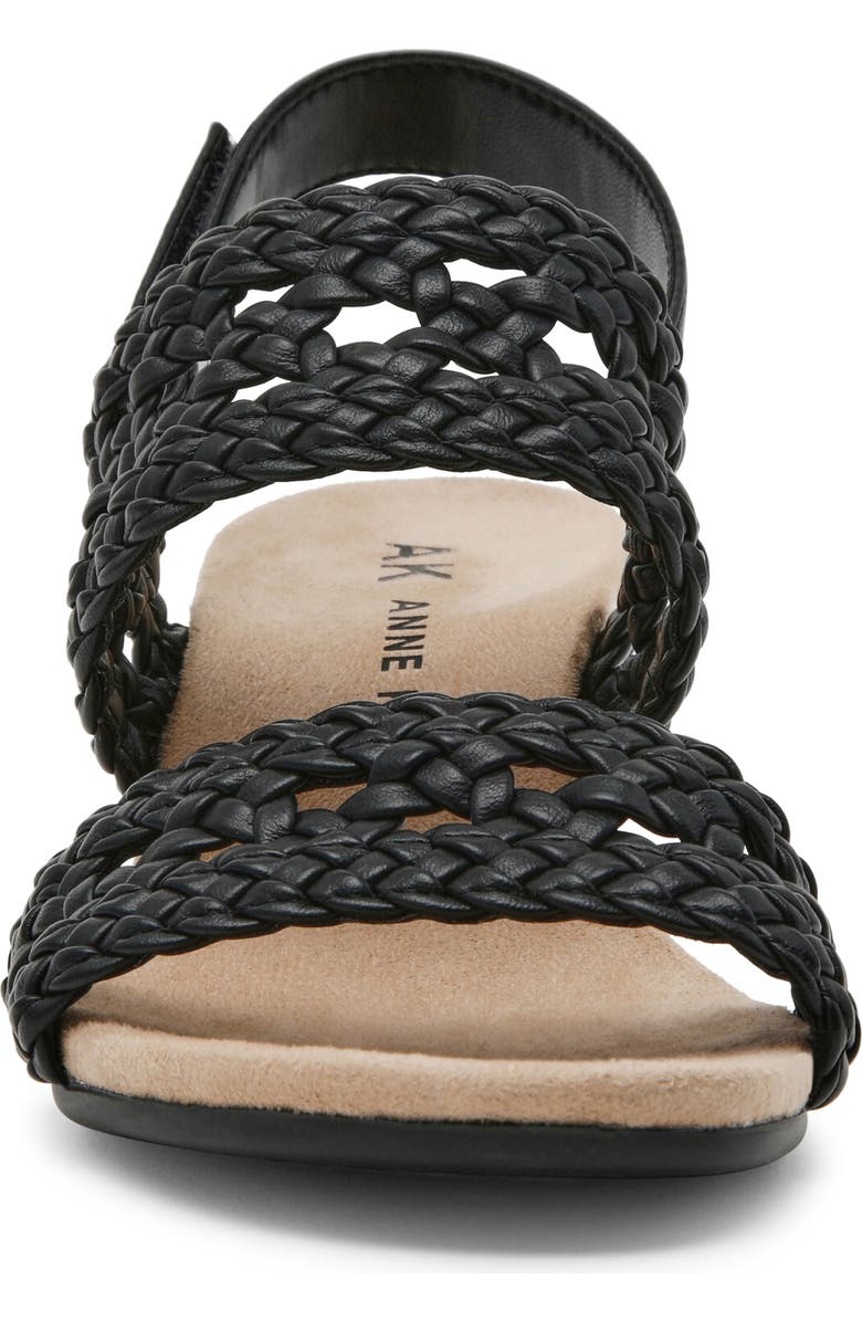 Anne Klein Baxxter Wedge Sandal, Alternate, color, Black