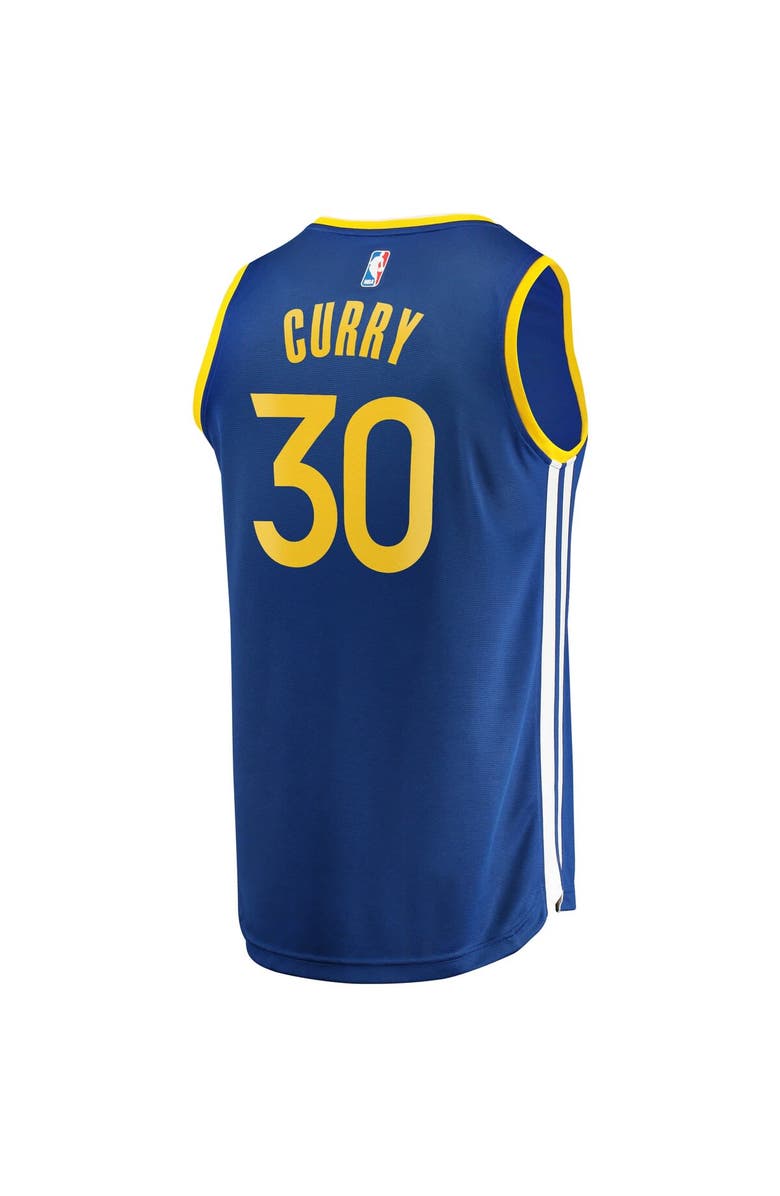 FANATICS Men's Fanatics Branded Stephen Curry Royal Golden State Warriors Fast Break Replica Player Team Jersey - Icon Edition, Alternate, color, 