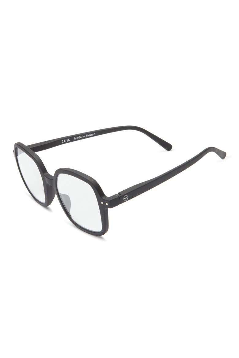 47mm Square Reading Glasses, Alternate, color, BLACK