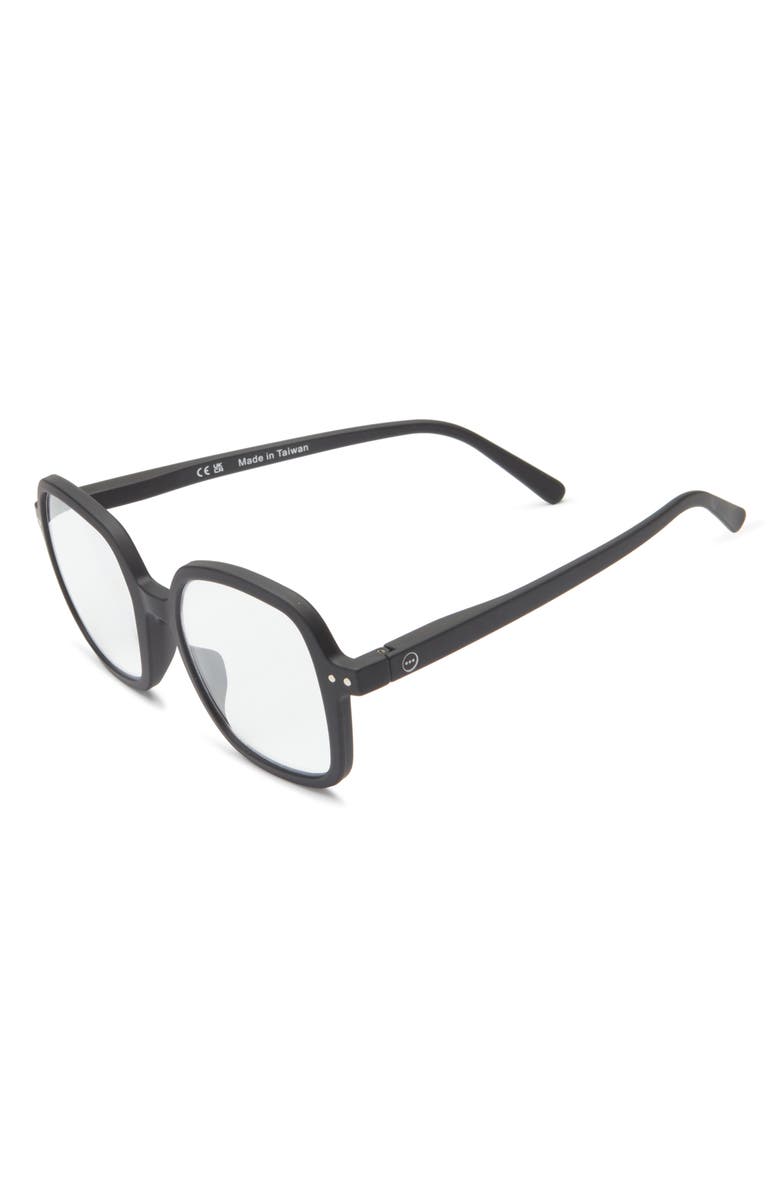 IZIPIZI 47mm Square Reading Glasses, Alternate, color, Black