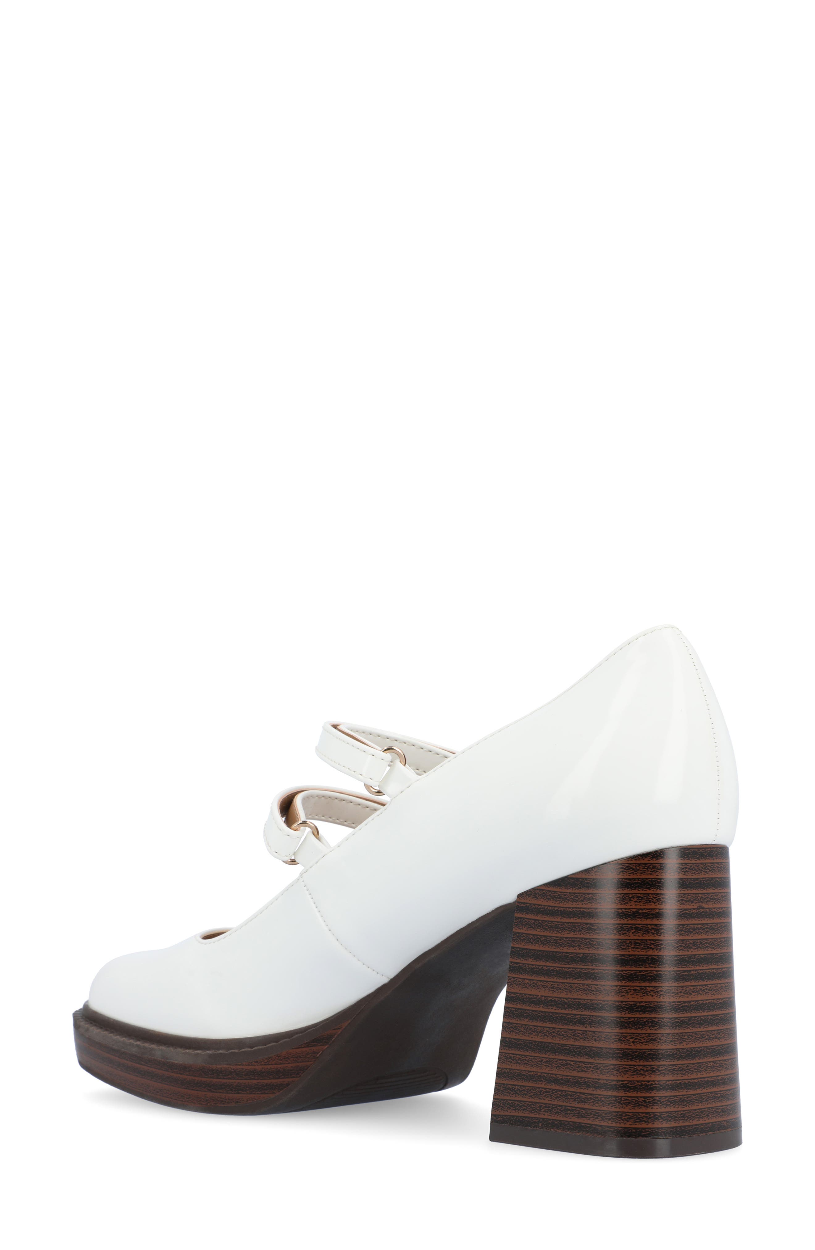 Journee Collection Shasta Mary Jane Pump, Alternate, color, Bone