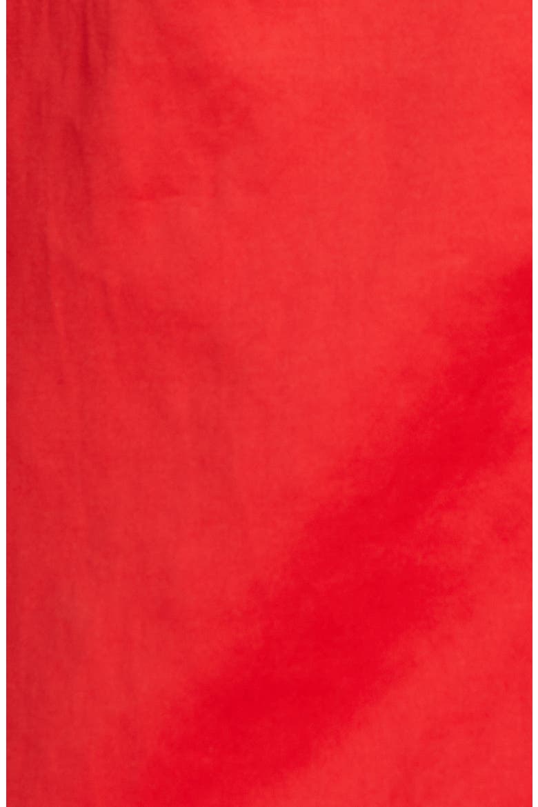 Savannah Cotton & Wool Midi Cargo Skirt, Alternate, color, RED
