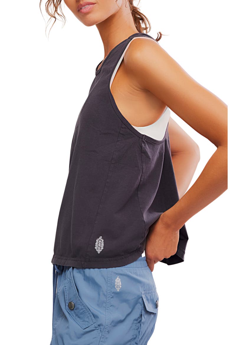 FP Movement Hot Shot Twist Back Tank, Alternate, color, BLACK
