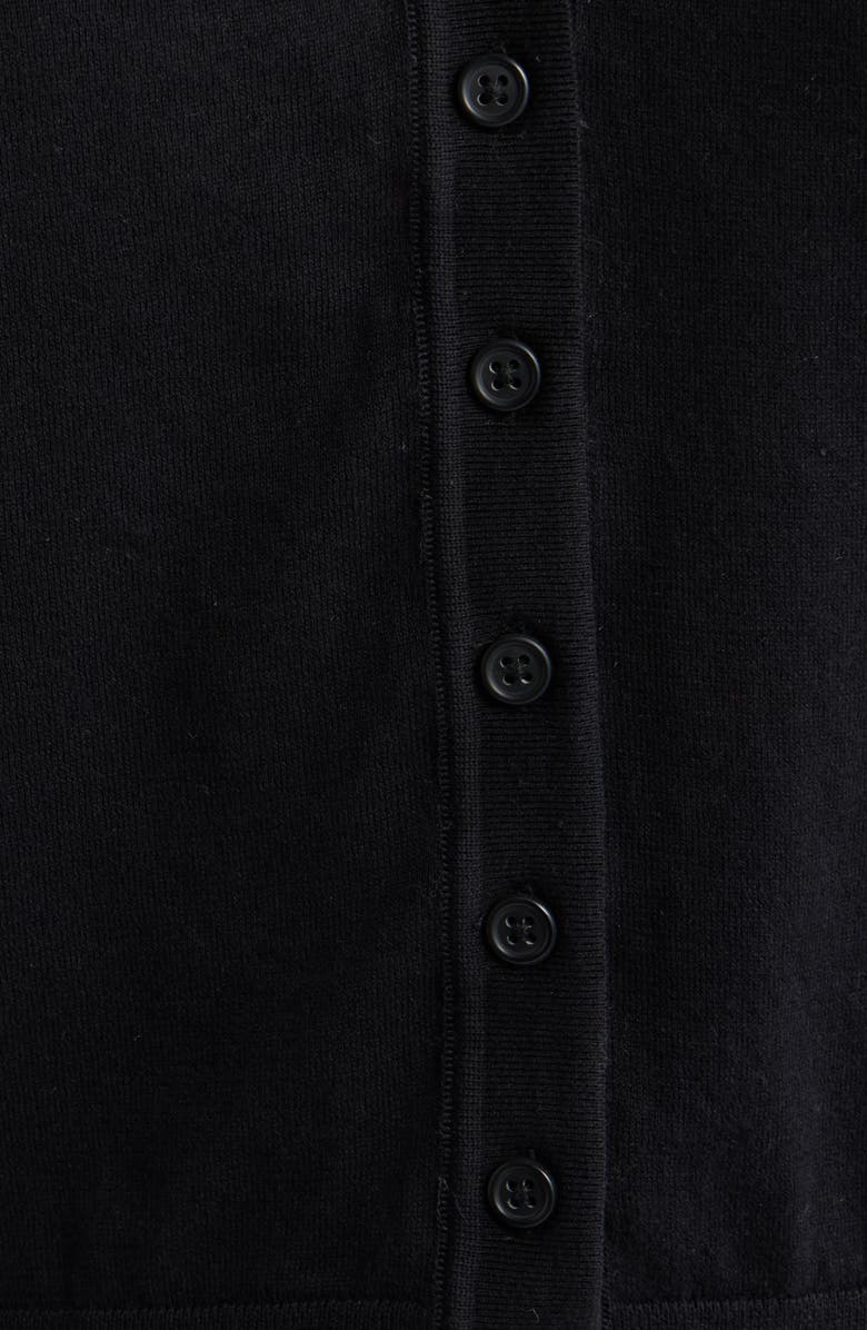 Mavi Jeans Button Front Cotton Sweater Vest, Alternate, color, Black