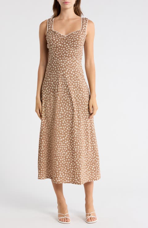 Ditsy Floral Midi Dress
