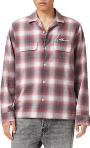 AllSaints Shams Long Sleeve Button-Up Shirt