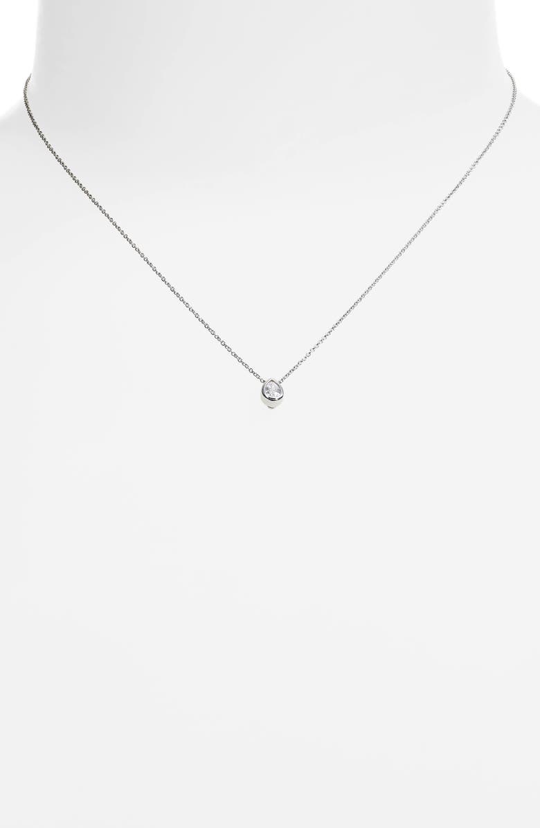 Roberto Coin Diamond Bezel Pendant Necklace, Alternate, color, 
