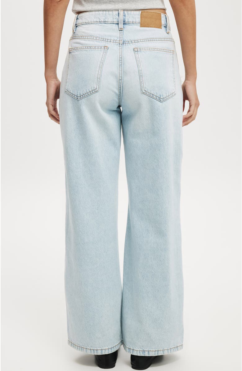 Cotton On Women's Relaxed Wide Jean, Alternate, color, Pearl Blue