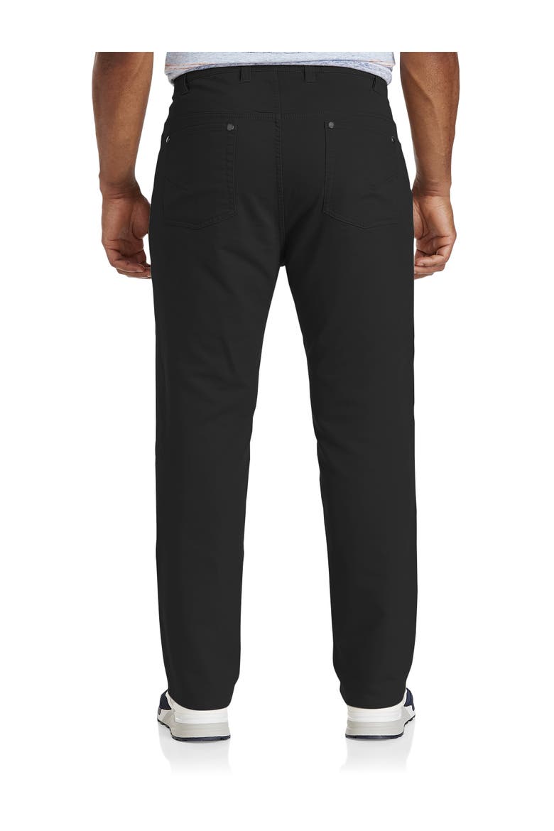 Big & Tall 5-Pocket Everyday Stretch Twill Pants, Alternate, color, MIDNIGHT BLACK