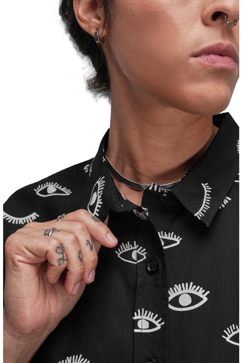 The Essential Button Up, Alternate, color, WINK BLACK