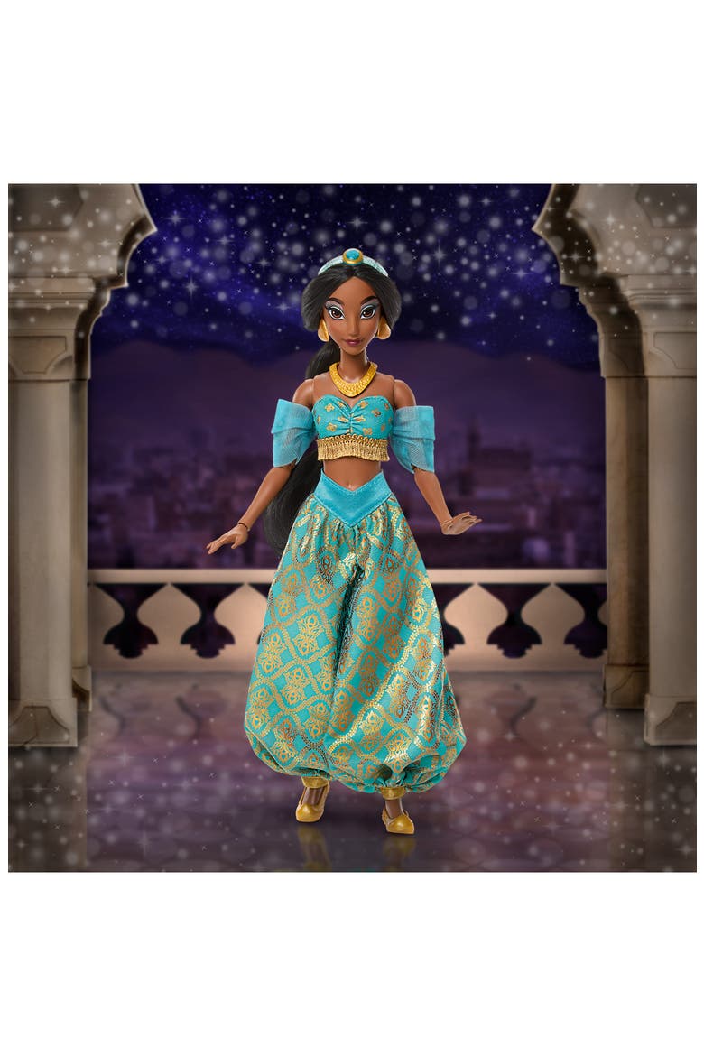 Sparkling Princess Series Jasmine Fashion Doll with Removable Outfit & Accessories, Alternate, color, JASMINE