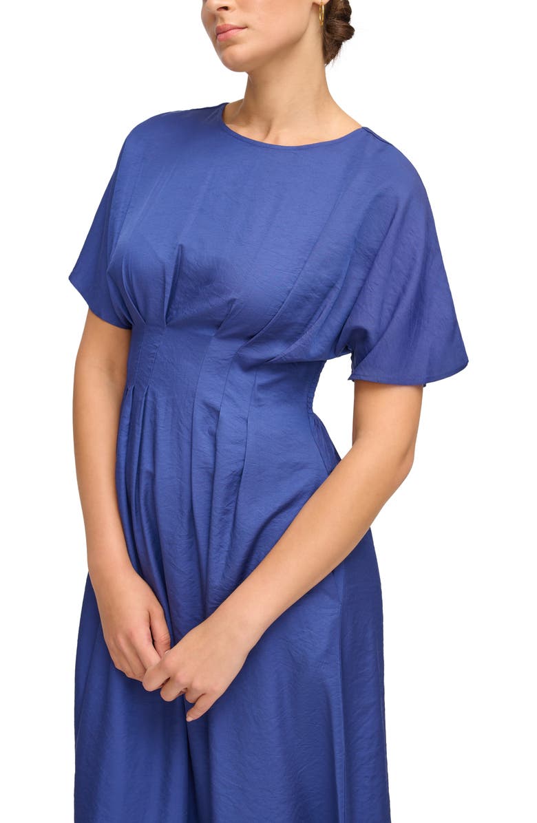 Kensie Short Sleeve Fit & Flare Midi Dress, Alternate, color, 