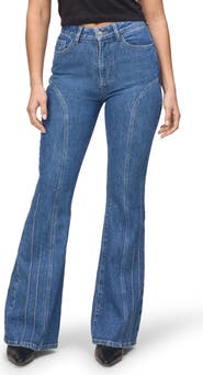 WARP+WEFT Mia Seamed Flare Jeans
