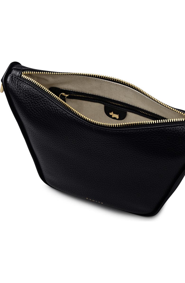 Radley Oak Street Small Ziptop Crossbody Bag, Alternate, color, Black