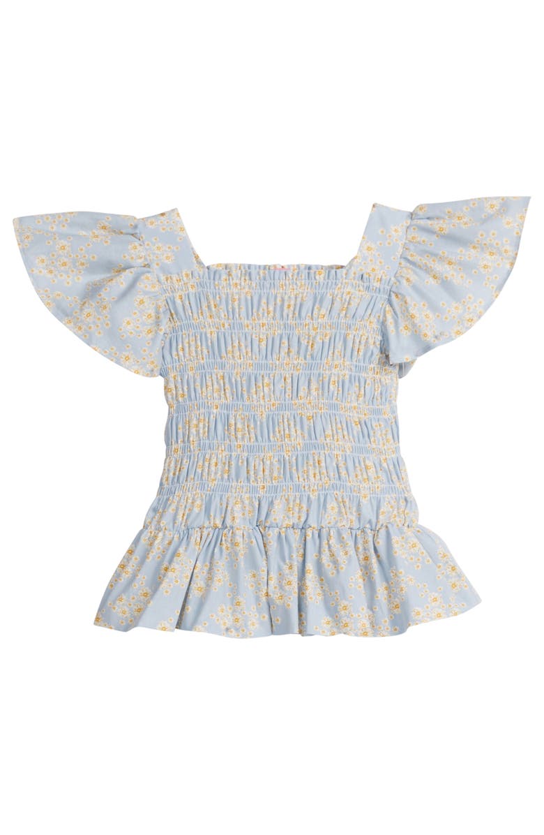 BISBY Kids' India Top, Main, color, Blue Ditsy Floral