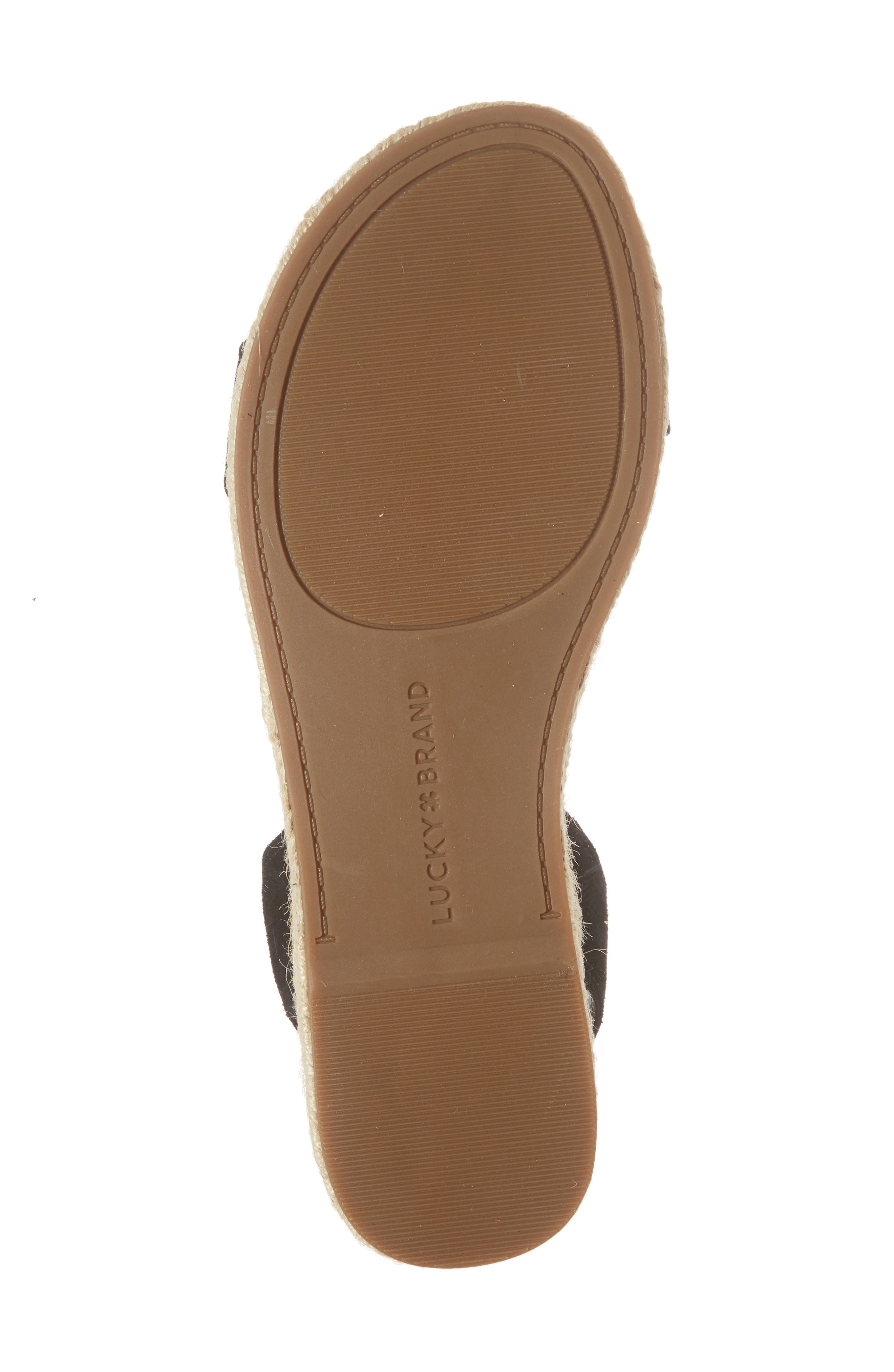 Lucky Brand Garston Espadrille Sandal, Alternate, color, Black