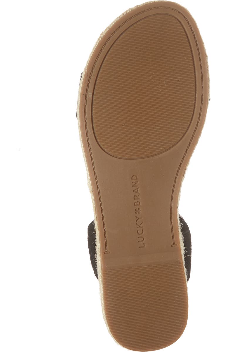 Lucky Brand Garston Espadrille Sandal, Alternate, color, Black
