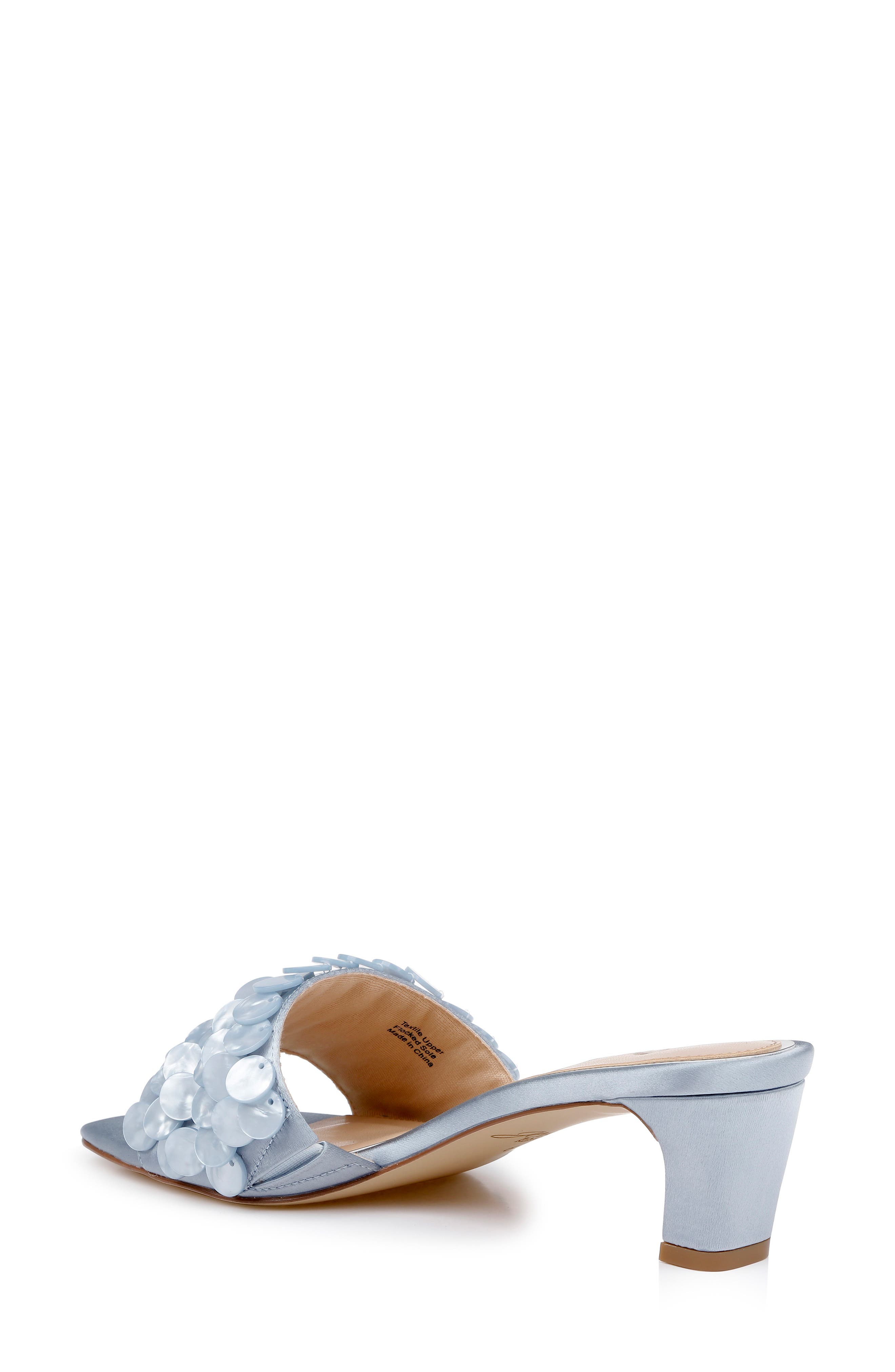 Pacific Block Heel Sandal, Alternate, color, MIST BLUE SATIN