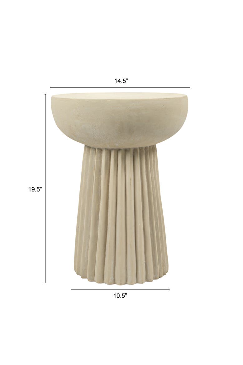 Indoor Outdoor Side Table, Alternate, color, Ivory