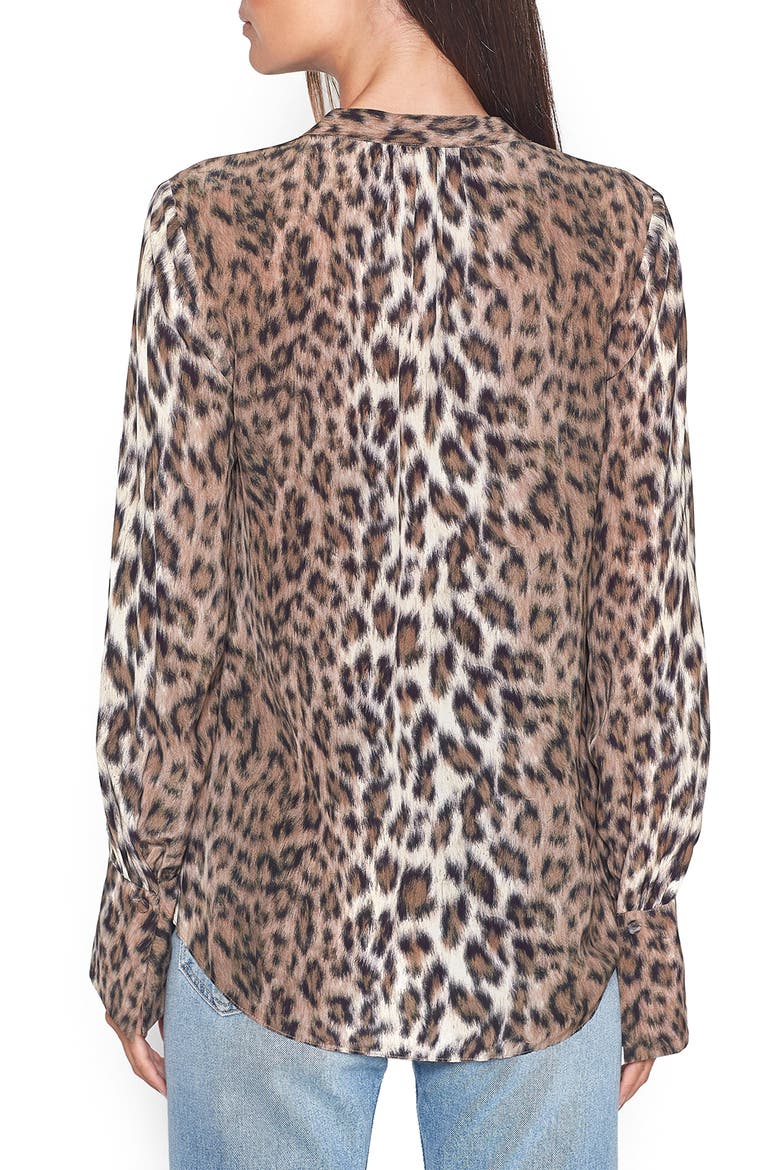 Tariana Front Button Silk Blouse, Alternate, color, LIGHT TAUPE
