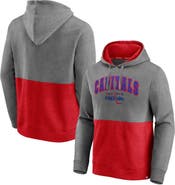 FANATICS Men's Fanatics Branded Heathered Gray/Red Washington Capitals Block Party Classic Arch Signature Pullover Hoodie