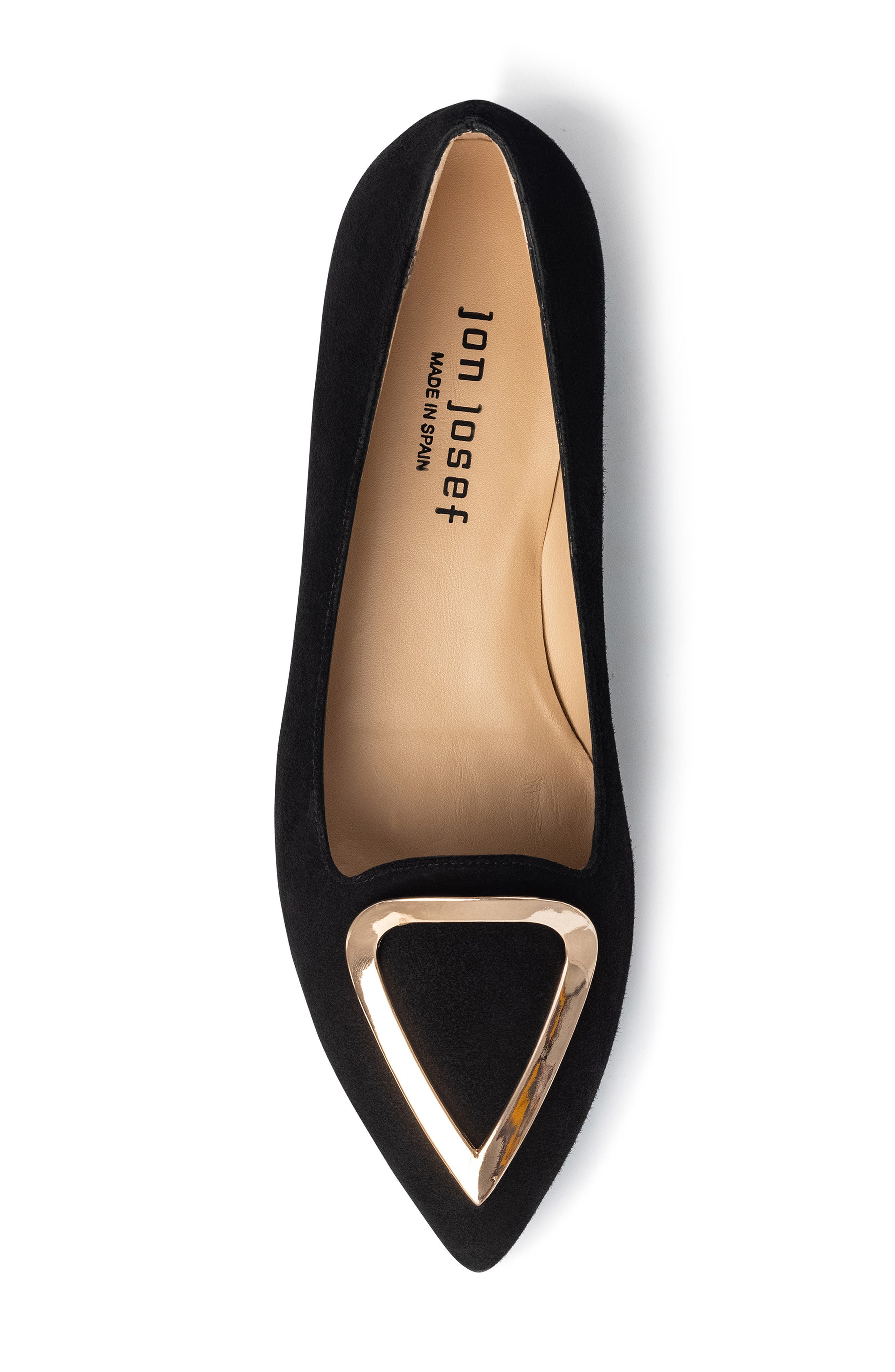 Jon Josef Reina Flat, Alternate, color, Black Suede