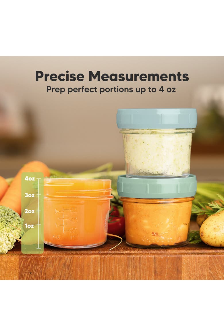 12-Pack Prep Jars Baby Food Storage Glass Containers, Alternate, color, Musk Dusk