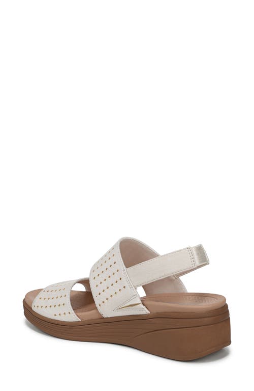 Bzees Women's Festive Washable Slingback Wedge Sandals In Eggnog