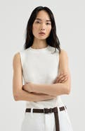 Brunello Cucinelli Ribbed jersey top